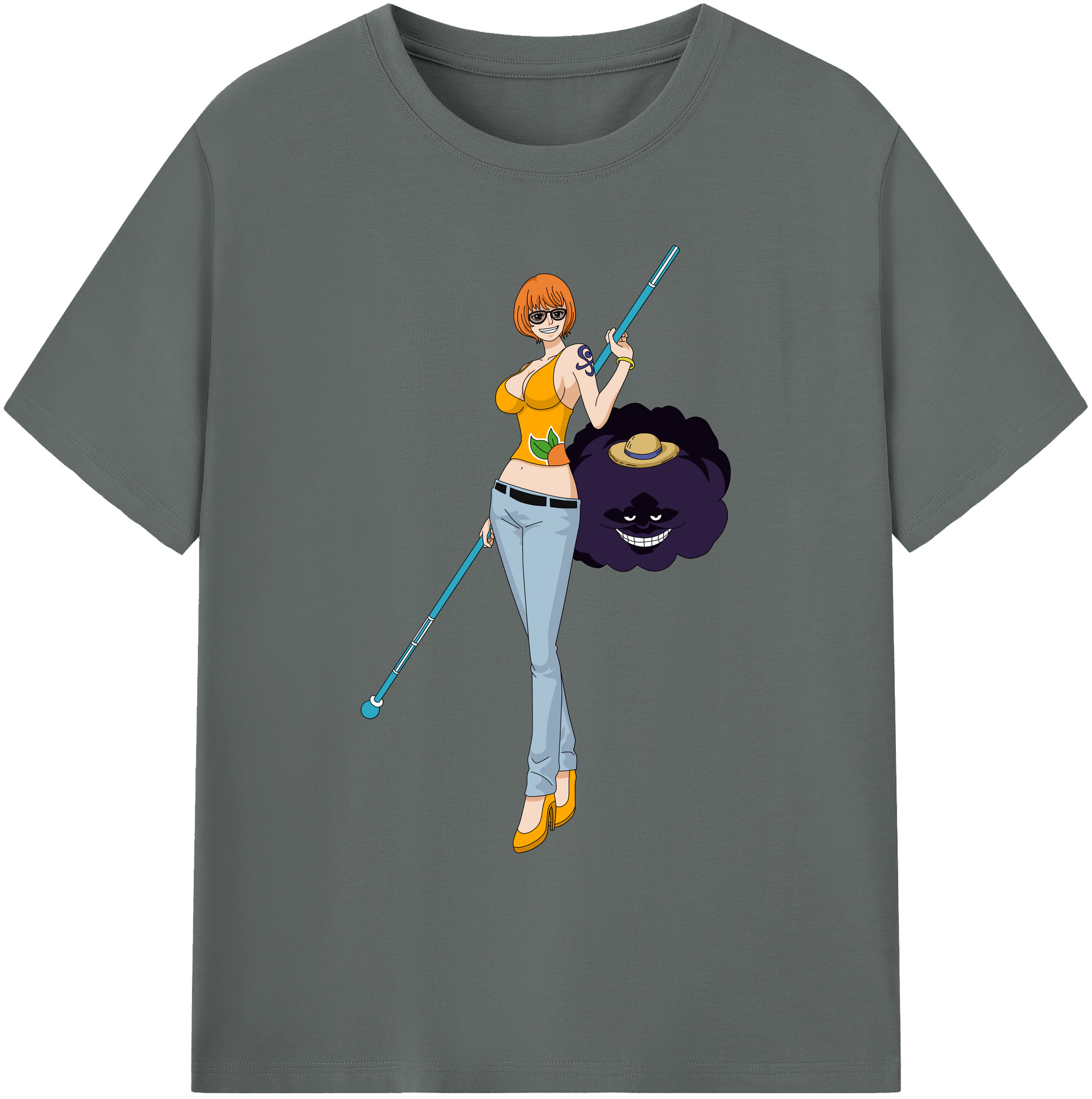 ワンピース ナミ ONE PIECE Nami 綿100％ メンズ半袖Tシャツ｜肌触りやわらか＆通気性